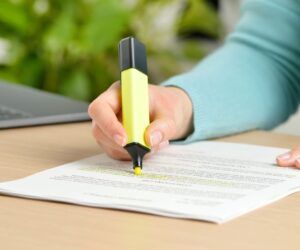 técnica del subrayado